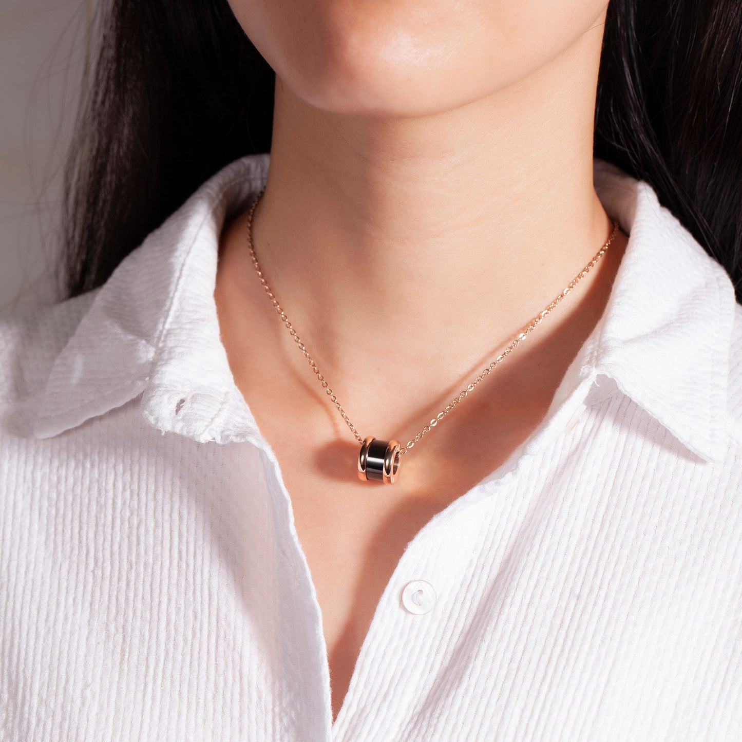 Praelinos Roman Numerals Pendant Necklace